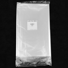 100 CLEAR POLY BAGS Large Plastic Packaging Open Flat Packing T-Shirt Apparel picture