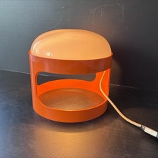 Joe Colombo Lamp KD28 1 Only Half Plastic Globe Orange Kartell 1967 picture