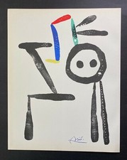 JOAN MIRO  + 1958 BEAUTIFUL SIGNED PRINT  picture