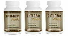 3 Pack Anti Gray 7050 Hair Saw Palmetto Catalase Max Strength Dietary Supplement picture
