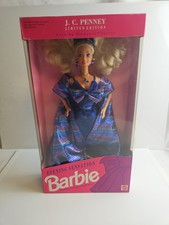 Barbie Evening Sensation Limited Edition #1278 JCPenney 1993 Blue Gown #BRB1 picture