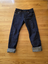 *Worn Once* SIZE 32 ONI288-ASPHALT 20OZ ASPHALT DENIM REGULAR STRAIGHT-ONE WASH picture
