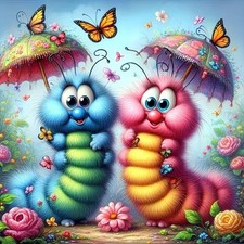 Caterpillar Diamond Painting Kits for Adults, 5D Diamond Paining Dots Art Kits picture