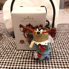 HALLMARK TAZ UNWRAPPED 2010 CHRISTMAS LOONEY TUNES ORNAMENTS TASMANIAN DEVIL picture