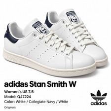 adidas Originals Stan Smith W Women’s 7.5 White Navy Sneakers Q47224 picture