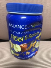 Smashed canister - Balance Of Nature Fiber & Spice 14oz Sealed MFG 02/28 picture