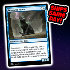 Displacer Kitten - Custom Art Magic: The Gathering Playtest Card - Commander EDH picture