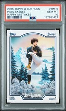 2025 TOPPS X BOB ROSS THE JOY OF BASEBALL HAPPY MISTAKES PAUL SKENES PSA 10 picture