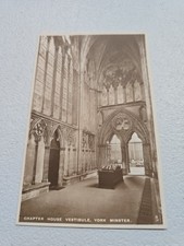 Vintage Postcard York Minster Chapter House England Rppc picture