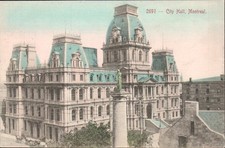 City Hall Montreal Canada Undivided Back Antique Postcard picture