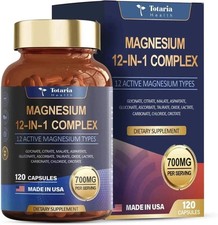 Magnesium 12 in 1 Complex 700mg - Glycinate Citrate Malate Taurate Daily Support picture