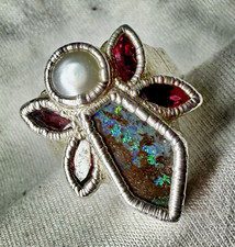 Stephen Ruse Signature Ring * Opal Angel picture