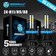 4-Sides H11 LED Headlight Kit Low Beam Bulbs Super Bright 6500K White 1000000LM picture
