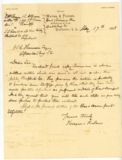 1885 South Carolina Legal Letter Hayne & Ficken Attorneys Charleston Spartanburg picture