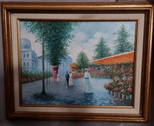 Vintage 20th century Oil Painting  21  x 17in 🔥 picture