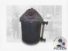 Antique Copper Brass Moonshine Still w/Glass Boiler Water Gauge picture
