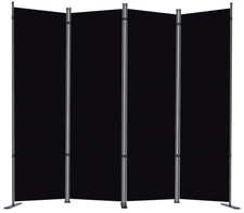 Biombo separador plegable 4 paneles 6FT, divisor de habitación portátil, Nuevo picture