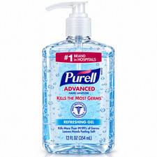 PURELL Advanced Hand Sanitizer Refreshing Gel, 12 fl oz Pump Bottle picture