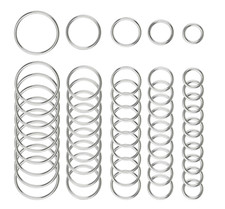15~150mm Stainless Steel Round Rings Heavy Duty Solid Metal O Ring Welded Smooth picture
