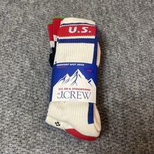 J Crew US Ski & Snowboard Comfort Knit Socks 3 Pack Size S/M ~ NEW picture