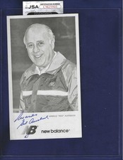 Red Auerbach Boston Celtics Basketball Coach Autographed 5x8 Ad Picture JSA COA picture