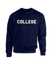 Animal House 'College' Crew Neck Sweatshirt Navy Blue picture