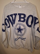 Vintage Dallas Cowboys Cliff Engle Sweatshirt XL Gray Crewneck AOP NFL picture