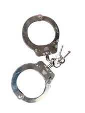 Vintage Hiatt Handcuffs + Key 142750 British Made  picture
