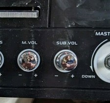 Pyle PD1000BA Turn Dial Knobs Replacement Parts (2)  M. Volume Sub. Vol - + picture