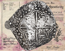 1619 FULLY DATED  PCGS ATOCHA 1622 SHIPWRECK MEL FISHER COA BOLIVIA 8 REALES picture