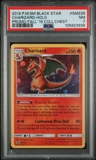 2019 Pokemon Black Star Promo Charizard Holo #SM226 PSA 7 NM Fall Chest picture