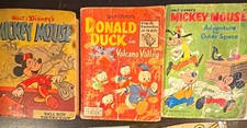 Vintage 1960s Whitman Walt Disney Big Little Books Lot of 3 - Mickey & Donald picture