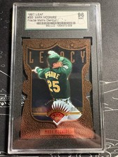 1997 Leaf Fractal Matrix Die-Cut Mark McGwire #355 Y-Axis /200 SGC 96 MINT picture