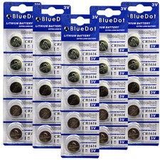 25 pc CR1616 CR-1616 ECR1616 DL1616 Lithium 3v Battery CR 1616 BlueDot ~ US Ship picture
