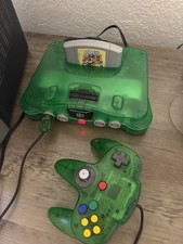 Nintendo 64 Jungle Green Console Lot picture