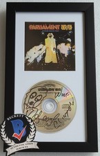 GEORGE CLINTON CD DISPLAY AUTOGRAPHED BECKETT BAS COA SIGNED MUSIC PARLIAMENT picture