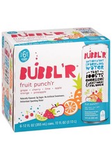 Bubbl'r Fruit Punch'r Antioxidant Sparkling Flavored Water 6pk 72 fl oz picture