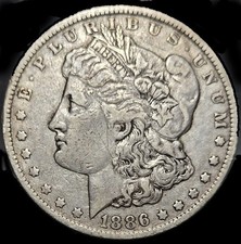 1886-O Morgan Silver Dollar, VF scarcer variety picture