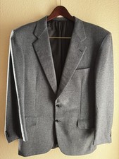 Brioni Palatino Sport Coat Blazer 42R Blue Gray Wool Cashmere 2 Button Italy picture