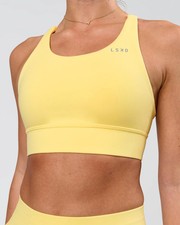 Brand New LSKD Accelerate Sports Bra Lemon Retail $78 Multiple Sizes picture
