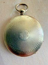 Antique Mourning Locket Gold Fill Hair Victorian Engine Turned Engraved picture