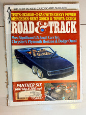 Vintage Road and Track Magazine January 1978 picture
