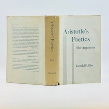 Aristotle's Poetics The Argument Gerald F Else 1957 First EditionThird Printing picture