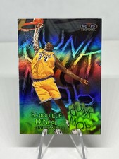 1999-00 Skybox NBA Hoops Dunk Mob Shaquille O’Neal #DM1 Lakers Card Read picture
