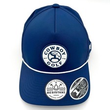 NWT Hooey Cowboy Golf Draw Hat 2530T-NV Navy Rope Snapback Golf Cap picture