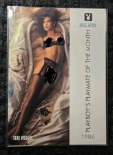 Playboy Card 1986 Miss April Estate Vintage Collectible  Teri Weigel  picture