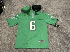 NWT Men’s Nike DeVonte Smith Kelly Green Jersey Combo Eagles Throwback. Medium picture