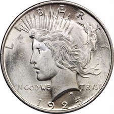 Peace Silver Dollar Coin (1922-26, 1934-35, BU) picture