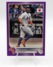  2022 Topps Japan Edition Francisco Lindor Purple #16 /50 #109 New York Mets picture