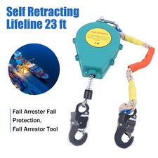 Self Retracting Lifeline 23 ft Fall Arrester Fall Protection Fall Arrestor Tool picture
